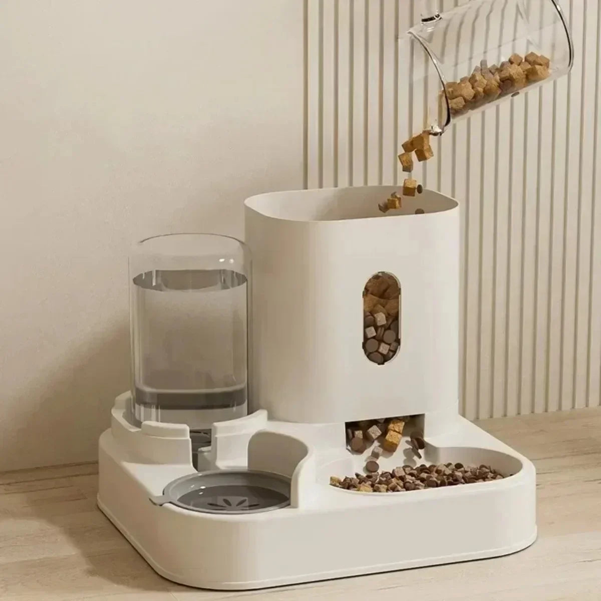 Easy Pet Feeder with Water Fountain