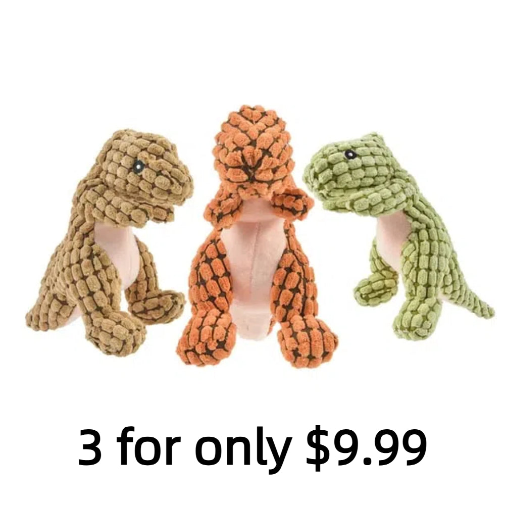 Robust Dino Dog Toy