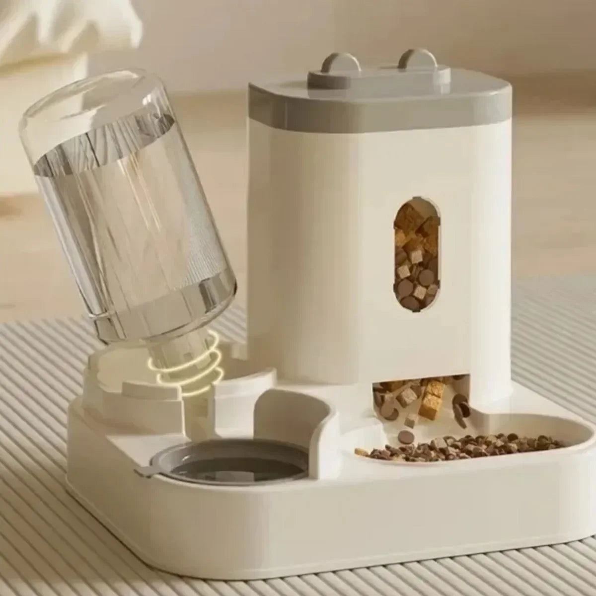 Easy Pet Feeder with Water Fountain