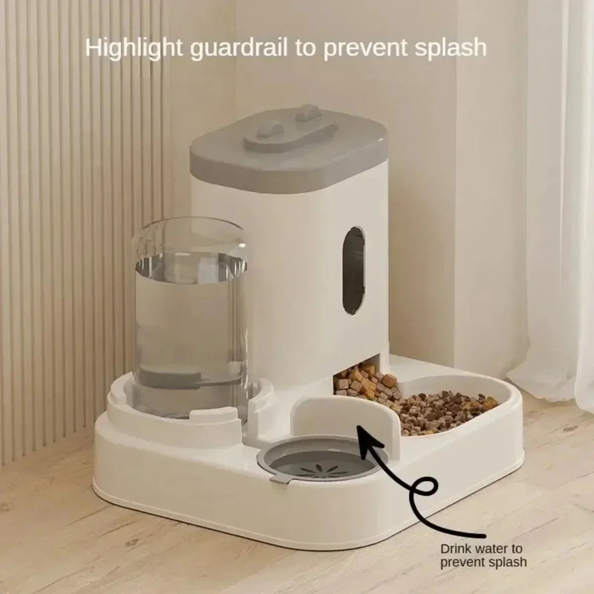 Easy Pet Feeder with Water Fountain