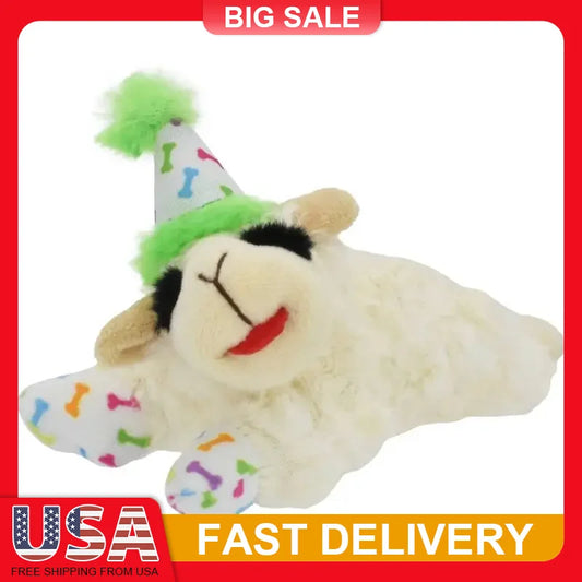 Birthday Lamb Chop Dog Toy